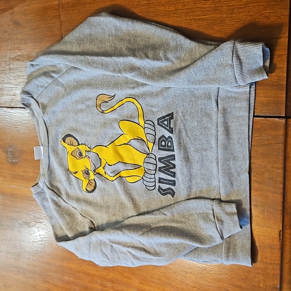 Disney Tops - Simba Disney Grey Long Sleeve shirt Size Small